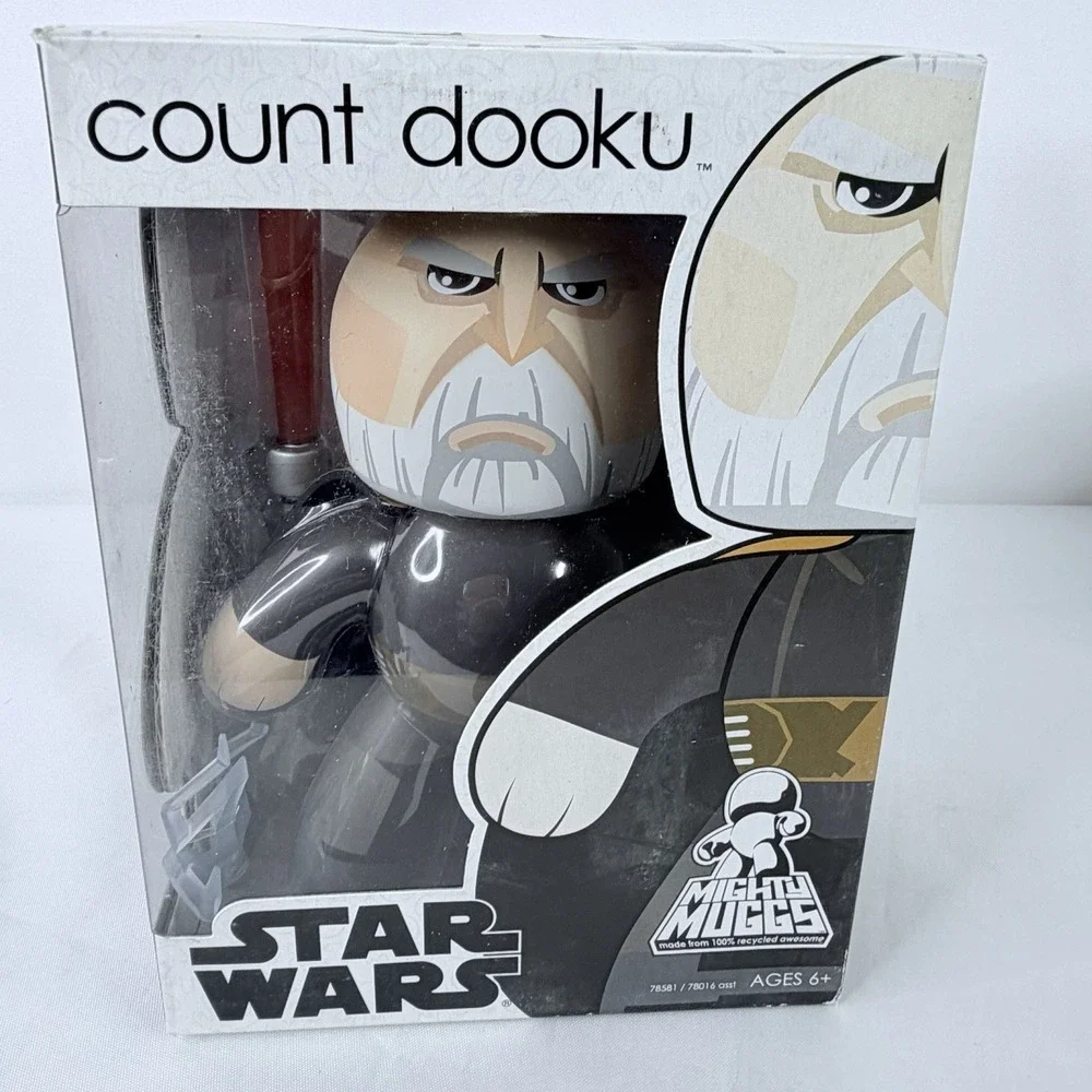 Hasbro Star Wars Mighty Muggs Count Dooku Vinyl Action Figure 2007‎
